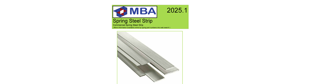 Free Spring Steel Strip Catalogue