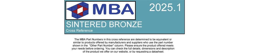 Free Cross Reference for Sintered Bronze Bushes