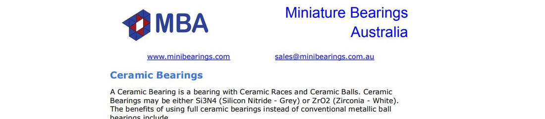 Ceramic vs Ceramic Hybrid Bearings Information