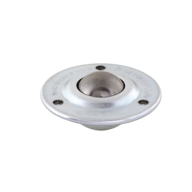 1107168 | BTU0012-010-F-C --- Flange Mount Ball Transfer Units - 15 kg - 10.2x22.2 mm - Carbon Steel