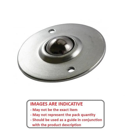 1163084 | BTU0060-010-F-SS-SL --- Flange Mount Ball Transfer Units - 54 kg - 12x46.5 mm - Stainless Steel AISI 420C Rc 46-52
