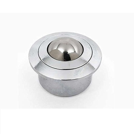 Flange Mount Ball Transfer Units - 180 kg - 9.8x36 mm - Chrome hardened and Zinc Plated Mild Steel