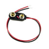 1000093 | BAT-HOL-9V-WSQ (2 Pcs) --- Holders Battery Accessories -  9V Snap On 9V Battery  - Plastic