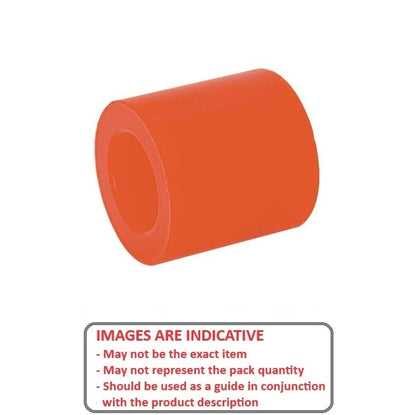 1142196 | AU-822RS --- Cylindrical Counterbored Bumpers - 31.75x25.4x9.53 mm - Polyurethane 80A