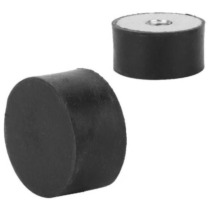 1107394 | CFB015-15-040M-R60 (40 Pcs) --- Buffer Mounts - 15x15 mm - M4x0.7 - Natural Rubber