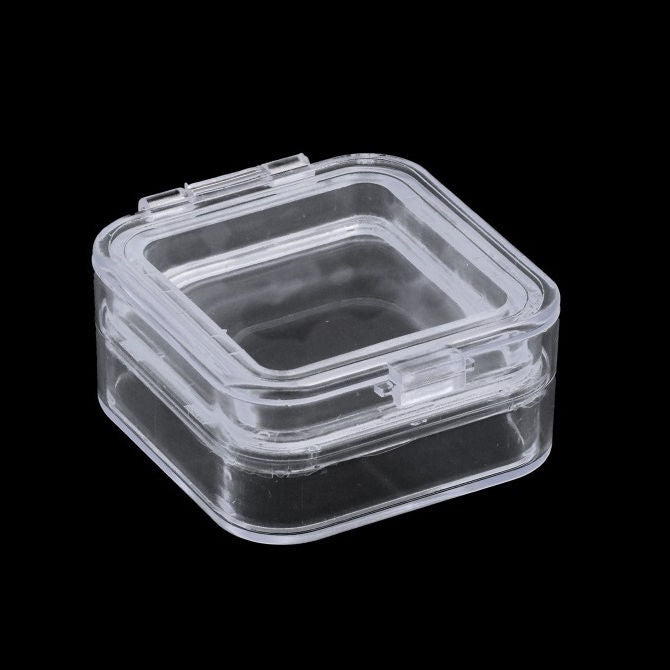 1226556 | PBOX01-030-030-010-M --- Clear Plastic Parts Boxes - Compartments One Compartment 30x30 mm - Acrylic