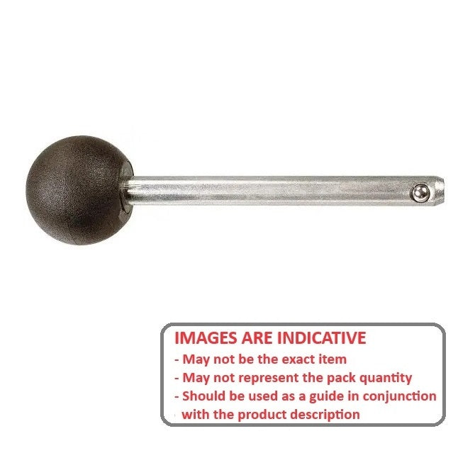 1072467 | BLP-064-0254-BL-C --- Ball Lock Pins - 6.35x25.4 mm - Zinc Plated Carbon Steel