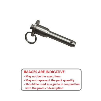 1120492 | BLP-191-1016-BT-S17 --- Ball Lock Pins - 19.05x101.6 mm - 17-4 PH Stainless / Aluminium Handle