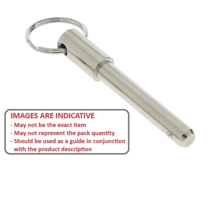 1134629 | BLP-254-1016-RSH-C --- Ball Lock Pins - 25.4x101.6 mm - Carbon Steel
