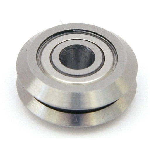 1054248 | MR59.944-15-ZZ-VP --- Plain Guide Wheels Dual Vee - Guide Wheel Size Reference 4 - 59.944x19.05 mm - Chrome Steel SAE 52100