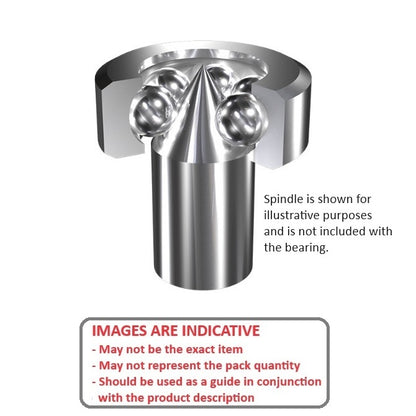 1039875 | BCF6 --- Pivot Bearings - 1.6x6x2.5 mm / 0.15 mm - Chrome Steel