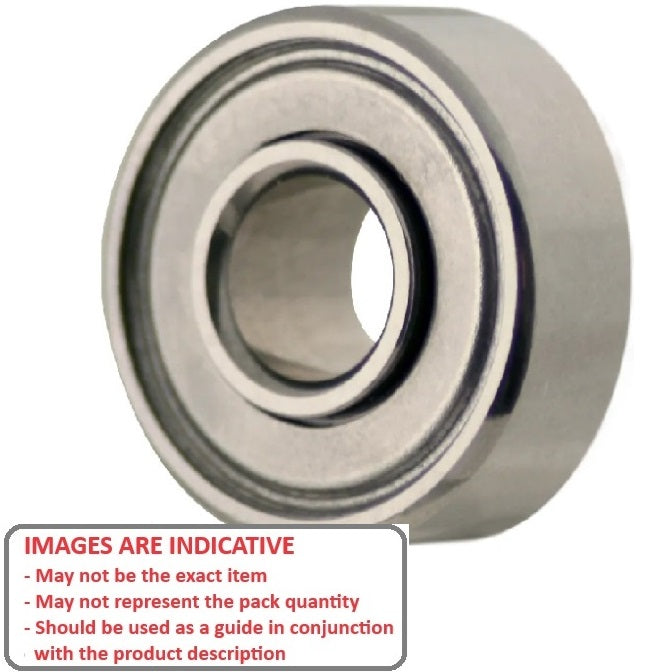 1041408 | SWR1-5-MC34-GR7-R-L23 (30 Pcs) --- Single Row Ball Bearings - 2.381x7.938x2.779 mm / 3.571 mm - Stainless Steel AISI 440C