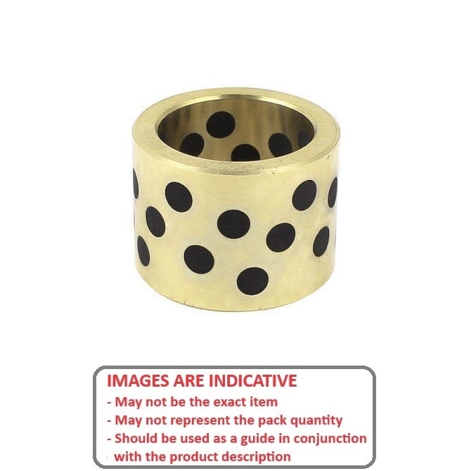 1142535 | BP0318-0413-0762-BG --- Unflanged Bushes - 31.75x41.275x76.2 mm - Aluminium Bronze with Graphite Plug