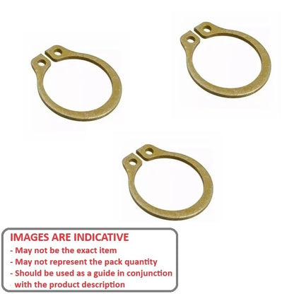 1071606 | CNG-00635-CZ (100 Pcs) --- External Retaining Rings - 6.35x0.89 - - - Carbon Steel Zinc Plated Yellow