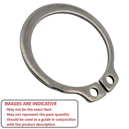 1059937 | CCE-00500-S15 (10 Pcs) --- External Retaining Rings - 5x0.6x4.78 mm - Stainless Steel Grade PH15-7 Mo