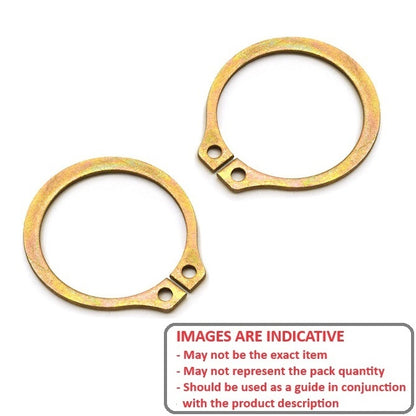 1059578 | CCE-00478-CZY --- External Retaining Rings - 4.78x0.38x4.45 mm - Zinc Plated Yellow