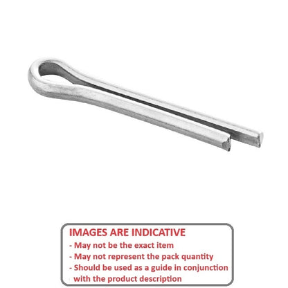1035854 | PC010-0100-C (50 Pcs) --- Split Pins - 1x10x0.9 mm - Spring Steel