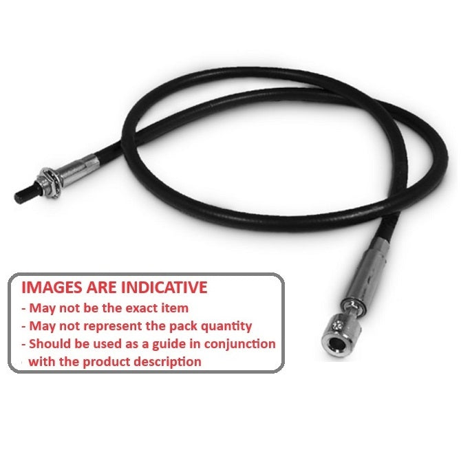 1074407 | CP-064P-064-33-0610-FSC --- Flexible Shafts - 6.380 / Panel Mount 609.6x3.3 mm - Steel / Plated Steel
