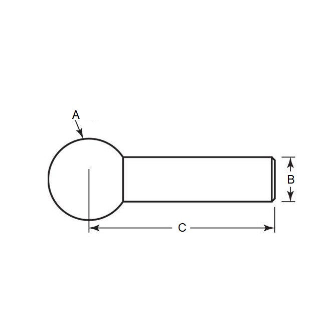 1069968 | BLTO-00635-CS-2 --- Tooling Balls - 6.35x3.175x14.3 mm - Carbon Steel