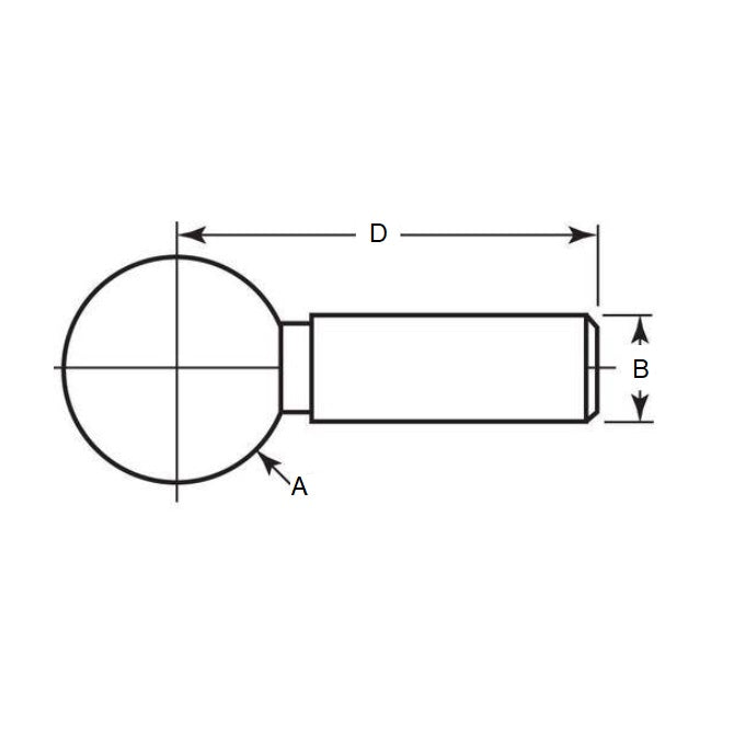 1084822 | BLTO-00953-CS-1 --- Tooling Balls - 9.525x4.763x19.05 mm - Carbon Steel