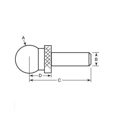 1084827 | BLTO-00953-CS-S2 --- Tooling Balls - 9.525x4.763x19.05 mm - Carbon Steel