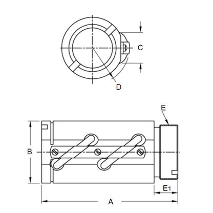 1226409 | TBS433RS --- Nuts Ballscrew - Type Non-Preloaded - Round 25.4 - 12.7