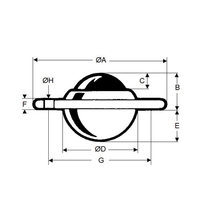 1206041 | BTU0200-021-F-C --- Flange Mount Ball Transfer Units - 200 kg - 21.2x62 mm - Carbon Steel