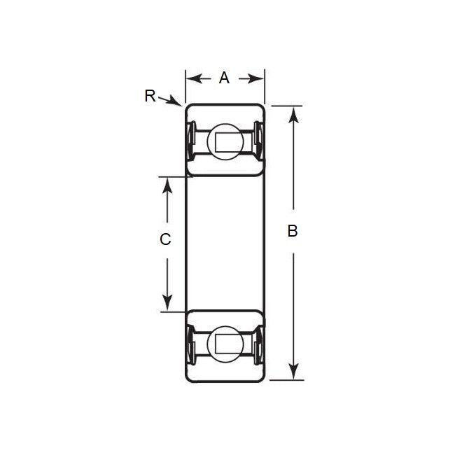 1120116 | R12D-ZZ-SG --- Single Row Ball Bearings - 19.05x41.275x12.7 mm - Chrome Steel