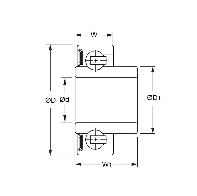 1224261 | W608-1-RG-SKATE-PK8 (8 Pcs) --- Skate Board and Skating Bearings -  For general skating with extended inner ring Extended inner ring one side - SET OF 8 BEARINGS - 8x22x7 inner width 12.5 - - Chrome Steel / Nylon Cage
