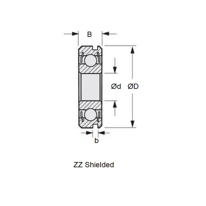1093119 | 6900-ZZS-N-SPEC-ECO (3 Pcs) --- Single Row Ball Bearings - 10x22x6 mm - Chrome Steel SAE 52100