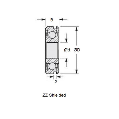 1093119 | 6900-ZZS-N-SPEC-ECO (3 Pcs) --- Single Row Ball Bearings - 10x22x6 mm - Chrome Steel SAE 52100