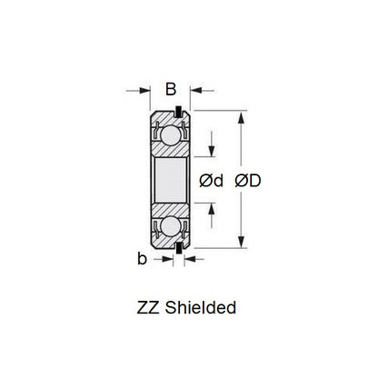 1093558 | 6200-Z-NR-C3 --- Single Row Ball Bearings - 10x30x9 mm - Chrome Steel SAE 52100