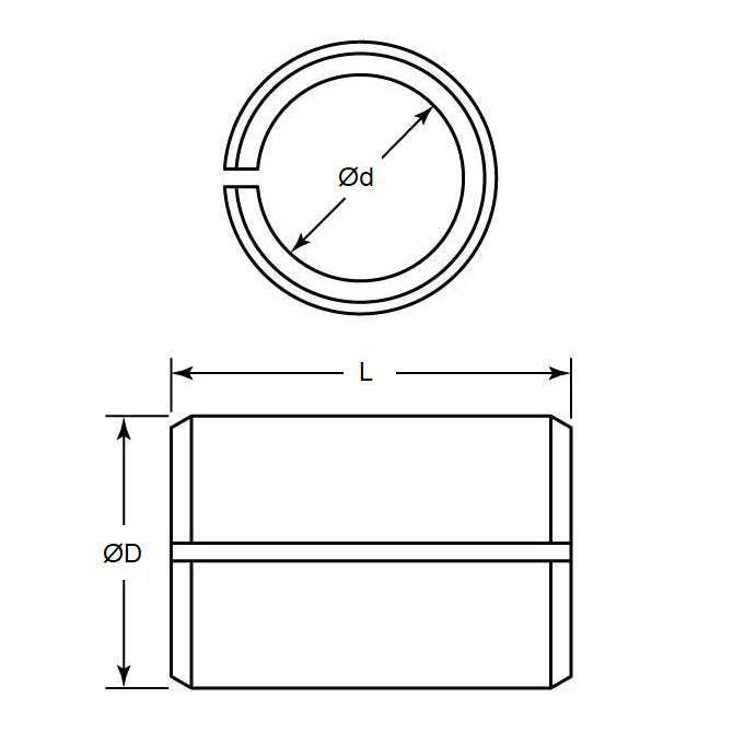 1133575 | VT108RS --- Tension Bushings - 25.4x31.75x12.7 mm  - Steel