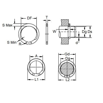 1186682 | CCE-10001-C-V --- External Retaining Rings - 100.01x2.77x94.84 mm - Carbon Steel