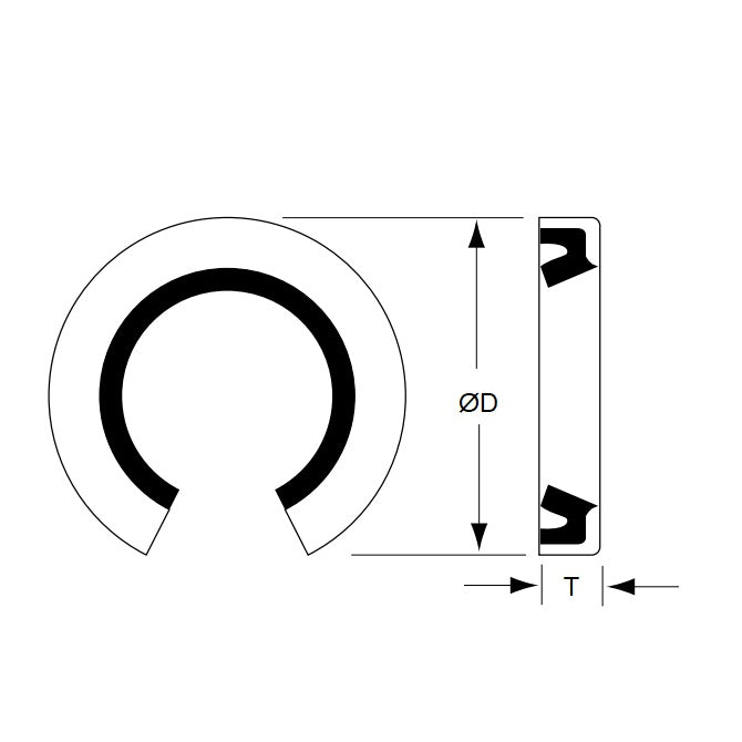1134247 | TLM-320RS --- For Linear Bearings Seals - 25.4x39.802x4.75 mm - Nitrile NBR, BUNA-N