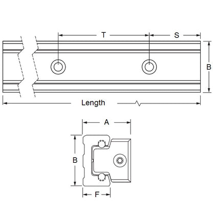 1170874 | PBC-735RS --- Redi-Rail Rail Linear - 65x720x27 mm