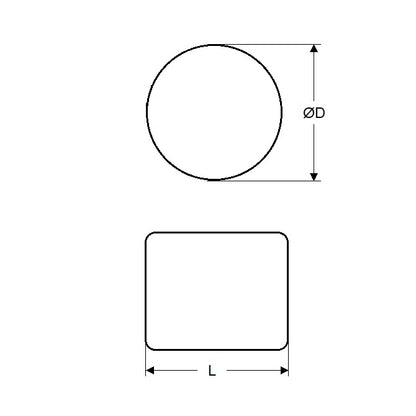 1141313 | 3-103010 --- Cylinder Magnets - 30x10 mm - Anisotropic Ferrite