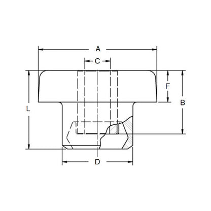 1159560 | TB-25-60SR --- Bonded Mounts - 50 kg - 10x27 mm - Neoprene Rubber and Steel