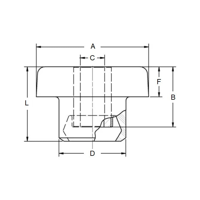 1159571 | TB-12-55BF --- Bonded Mounts - 50 kg - 10.2x31.8 mm - Neoprene Rubber and Steel