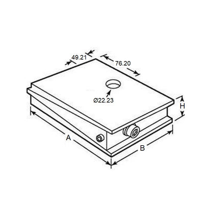 1221988 | MW-4082 --- Wedge Mounts - 4082.3 Kg - 152.4x101.6 mm - Steel