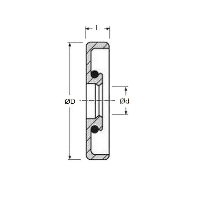 1155154 | OS04400-05400-070-N (5 Pcs) --- Oil Seals - 44x54x7 mm - Nitrile NBR, BUNA-N
