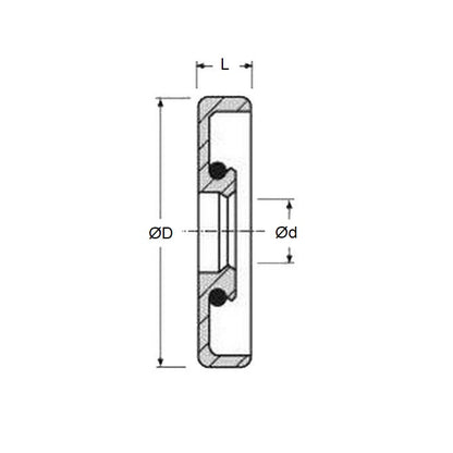 1155154 | OS04400-05400-070-N (5 Pcs) --- Oil Seals - 44x54x7 mm - Nitrile NBR, BUNA-N