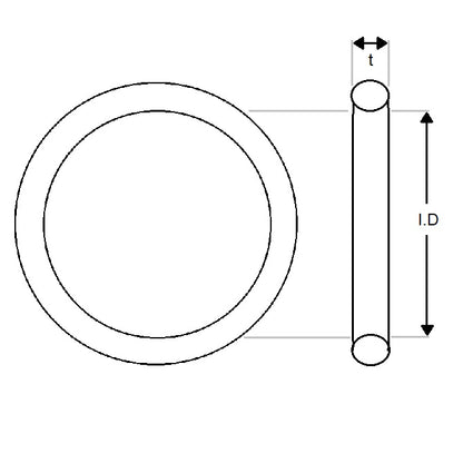 1157664 | OR-04500-400-N70 (400 Pcs) --- General Purpose O-Rings - 45x4 mm - Black - Nitrile (NBR, BUNA-N)