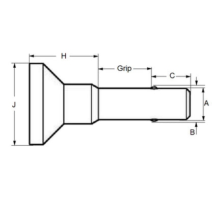 1056423 | BLP-048-0254-MRE-S4 --- Ball Lock Pins - 4.76x25.4 mm - 304 Stainless Steel