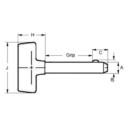 1073220 | BLP-064-0508-T-PC --- Ball Lock Pins - 6.35x50.8 mm - Carbon Steel