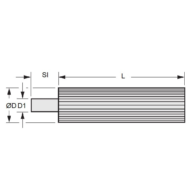 1094237 | P-025T-010-050A --- Metric Timing Stock Pulleys - 10 tooth - 50x8.05 mm - Aluminium