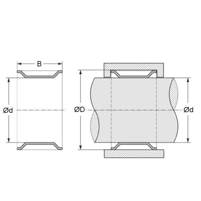 1059557 | TR-048-057-127-C --- Tolerance Retaining Rings - 4.775 to 4.750 5.740 to 5.690 12.7 mm - Spring Steel High Carbon