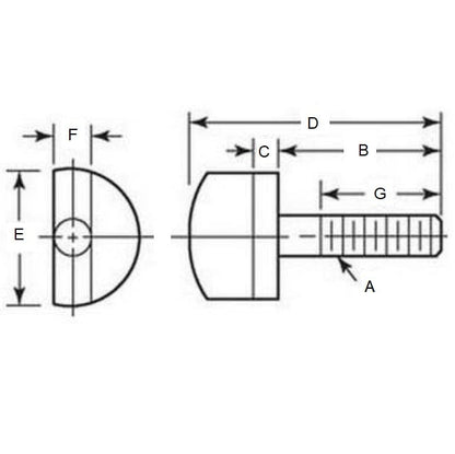 1104071 | THS127C-038-H-CB --- Thumb Screws - 1/2-13 UNC -12.7mm- 38.1x69.85 mm - Steel