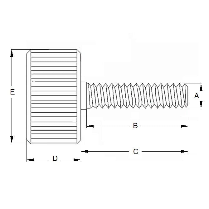 1104707 | THS127C-076-K-CS-FT --- Thumb Screws - 1/2-13 UNC -12.7mm- 76.2  - Stainless Steel 303/304 (Similar to A2, 18-8) HRB80