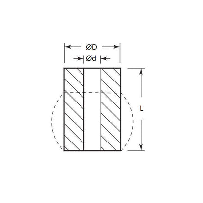 1133259 | CSU-0254-318 (4 Pcs) --- Bumpers Mounts - 25.4x9.5x317.5 mm - Polyurethane